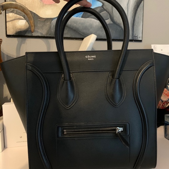 Celine Handbags - Celine mini luggage tote